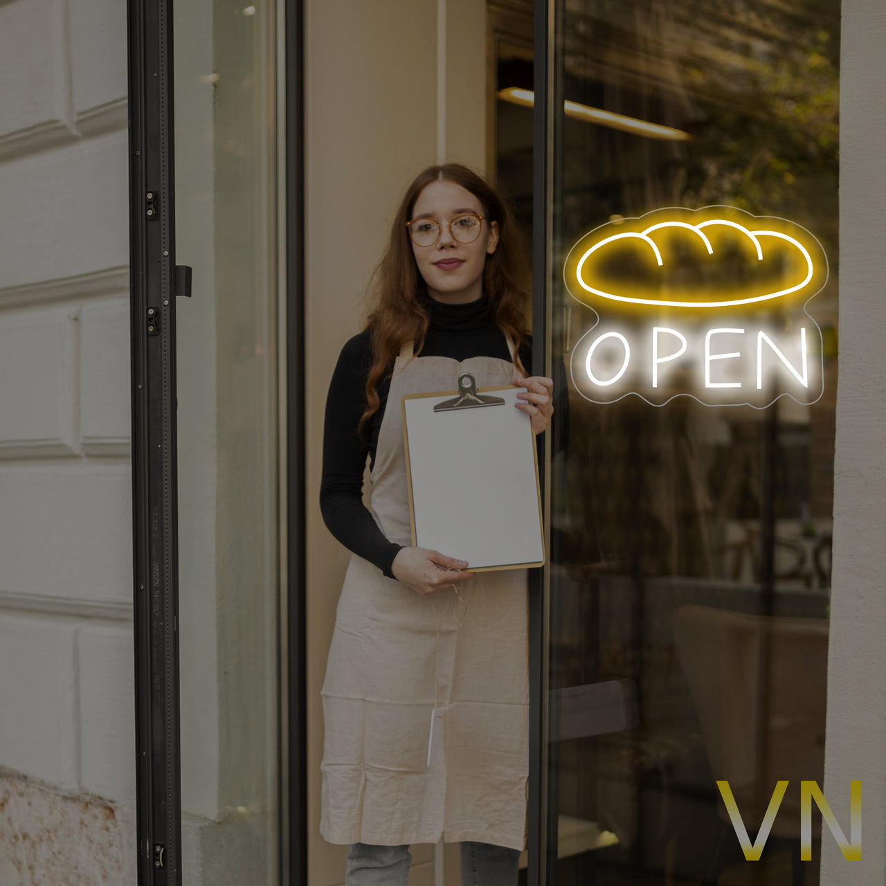 Неонова вивіска Open, неоновий напис Open, вивіска для магазину, кав'ярні, LED-вивіска Open, неонова вивіска